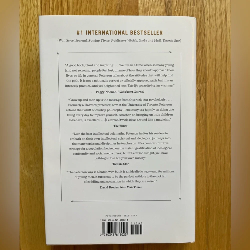 12 Rules For life Jordan B. Peterson An Antidote to Chaos hardcover novel book - Picture 5 of 6